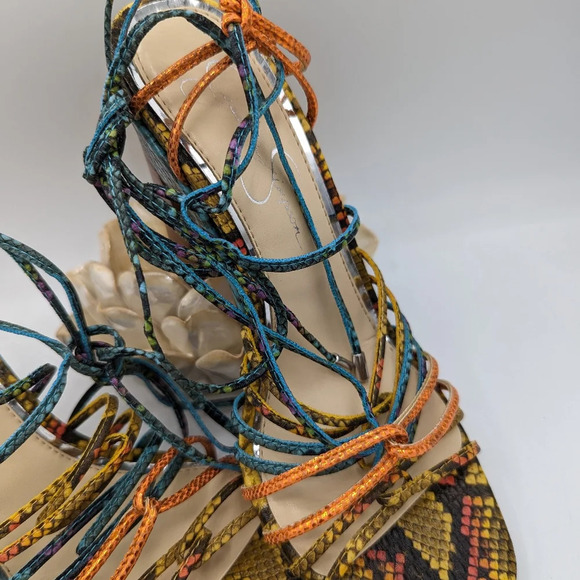 Jessica Simpson Chunky Heels / Colorful / Size 7 - Picture 3 of 5